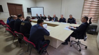 İlçe Kaymakamı Engin Aksakal başkanlığında, ilgili kurum amirlerinin de katılımıyla