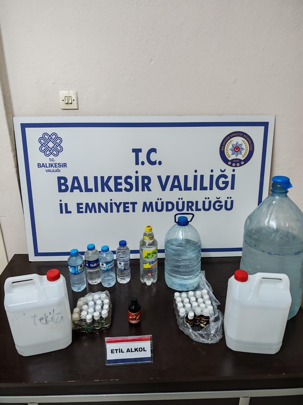 Erdek İlçe Emniyet Müdürlüğüne bağlı ekiplerce Atatürk Mahallesinde bir adreste