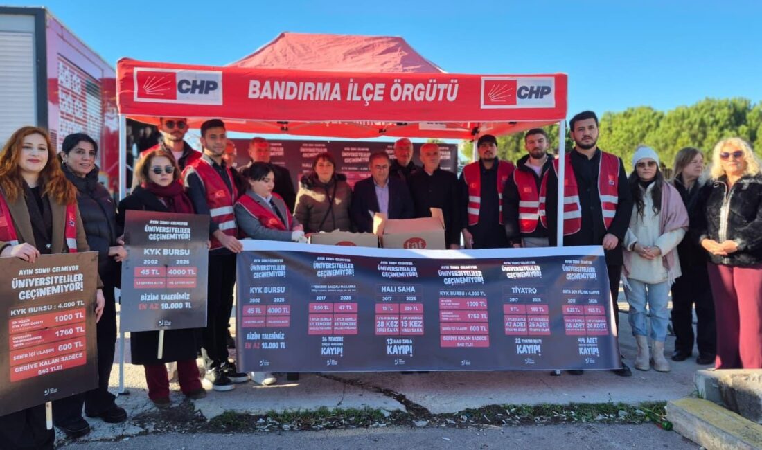 CHP Gençlik Kolları bugün Saat 11.00’de, Onyedi Eylül Üniversite önünde