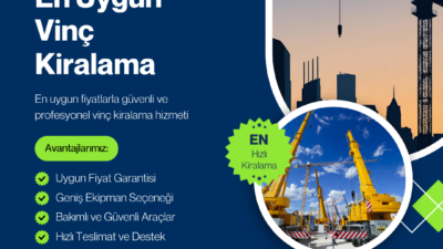 &nbsp; Kiralık vinç hizmeti, projelerde zaman ve insan gücünün daha