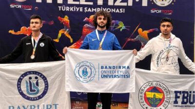 Türkiye Üniversite Sporları Federasyonu (TÜSF) Türkiye Salon Atletizm Şampiyonası’nda Bandırma