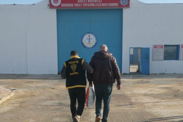Osmaniye’den kaçtı Bandırma’da yakalandı