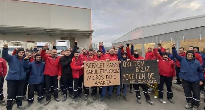 CHP İlçe Örgütü yayınladığı basın bildirisi ile Migros işçilerine destek