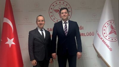 Kardiyolog Selim Panç, Balıkesir İl Sağlık Müdürü Dr.Miraç Çavdar’ı makamında