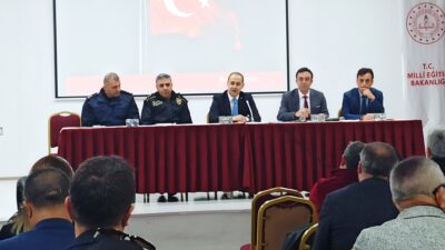 &nbsp; İlçe Kaymakamı Engin AKSAKAL başkanlığında ilgili kurum amirleri, okul