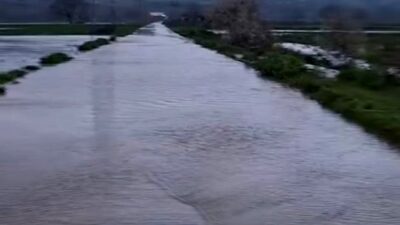 Balıkesir’de Susurluk Çayı son yağışlarla birlikte adeta alarm durumuna geçti.