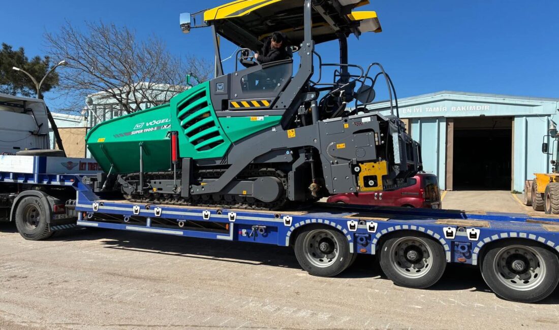 Bandırma Belediyesi, yol yapım ve asfalt çalışmalarında kullanılmak üzere araç