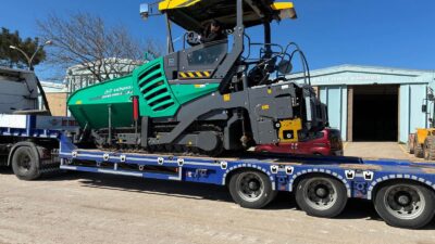 Bandırma Belediyesi, yol yapım ve asfalt çalışmalarında kullanılmak üzere araç