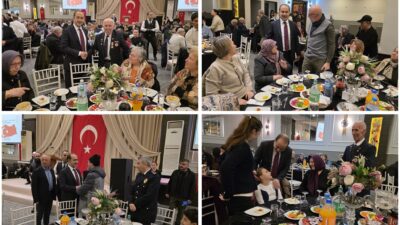 İlçe Kaymakamı Engin Aksakal ev sahipliğinde düzenlenen iftar yemeğinde şehit