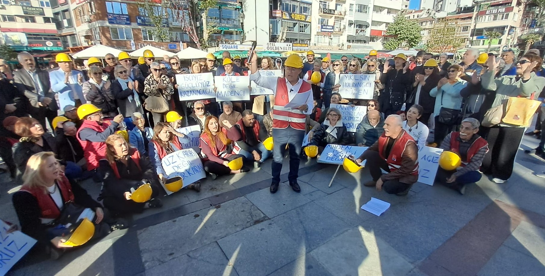 CHP İlçe örgütü maden işçilerine destek verdi