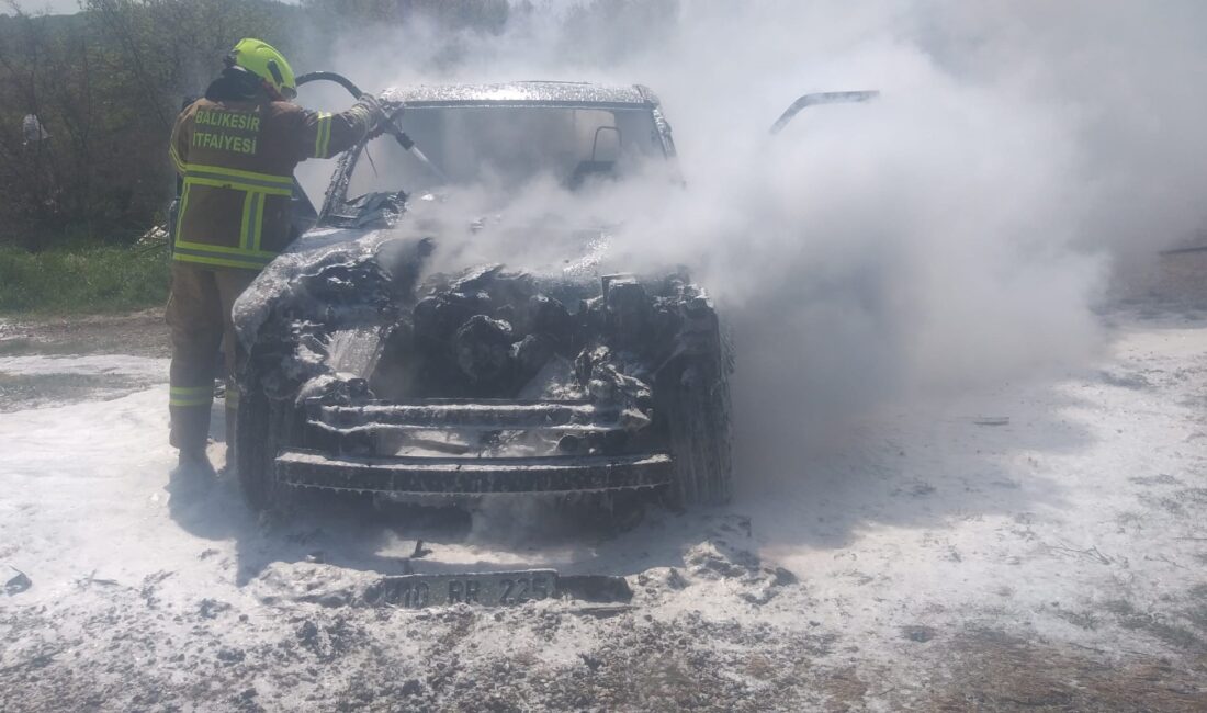 &nbsp; Gönen’de yaşanan araç yangını çevrede korku yarattı. Araç yangını