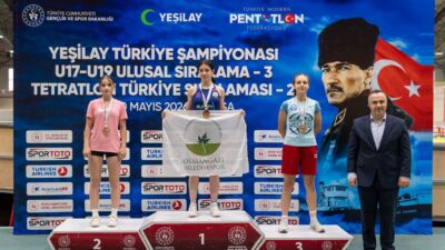 Bursa’da düzenlenen Modern Pentatlon Türkiye Şampiyonası’nda, Gençlik ve Spor İlçe