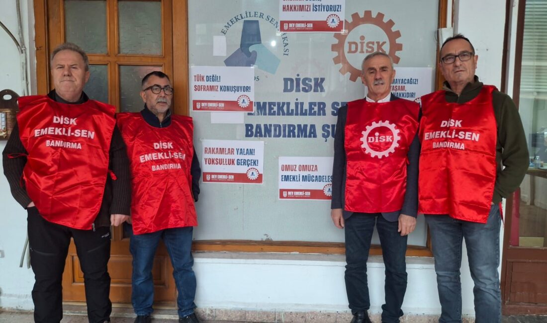 DİSK’e bağlı DEV Emekli Sendikası Bandırma Şube Başkanı Levent Balkış