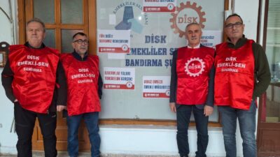 DİSK’e bağlı DEV Emekli Sendikası Bandırma Şube Başkanı Levent Balkış