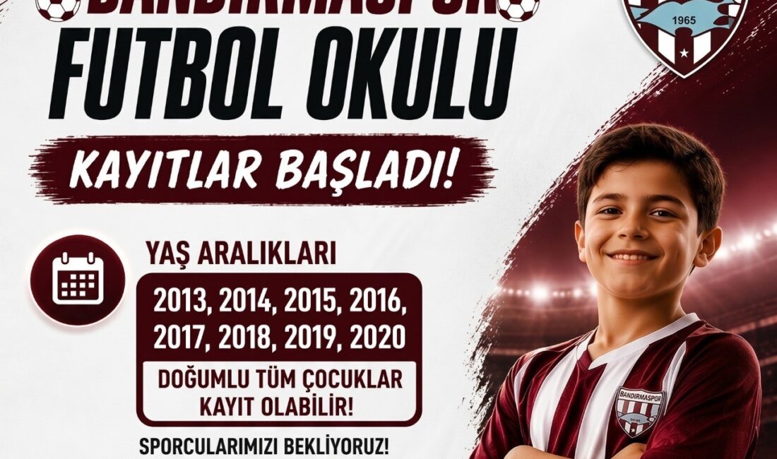 Bandırmaspor, bugünün çocukları yarının sporcularını yetiştirmek ve futbol akademisi takımlarına