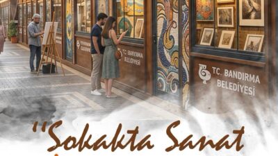 &nbsp; Bandırma Belediyesi  sanatı sokağa taşıyacak olan Sokakta Sanat projesi