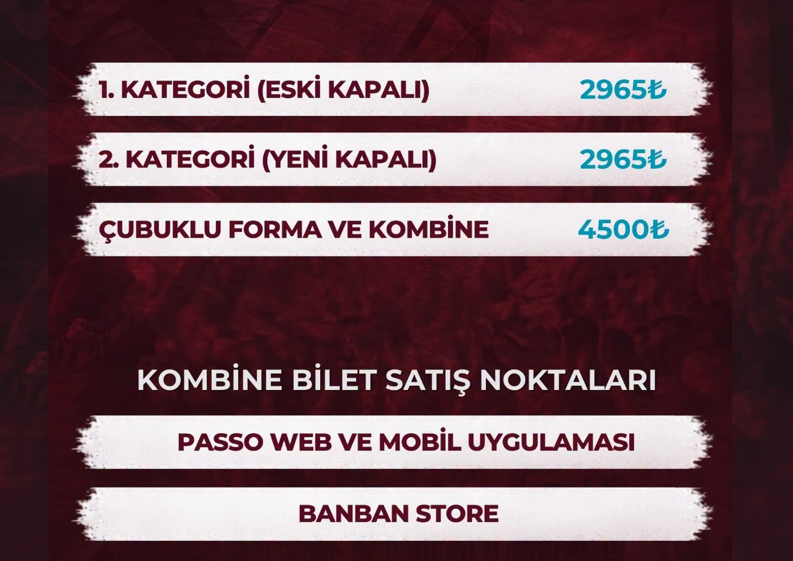 Haydi…. Kombine satışına