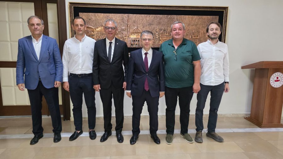 Borsa Yönetiminden İlçe Kaymakamı Recep Öztürk’e ziyaret