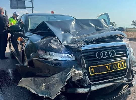 Başkan Mirza trafik kazası geçirdi