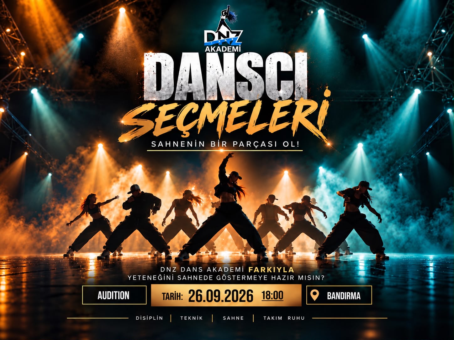 DNZ Dans Akademi Yeni Sezon Sahne Ekibini Seçiyor
