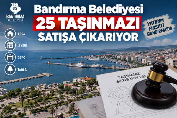 Bandırma Belediyesi 25 taşınmazı satışa çıkarıyor