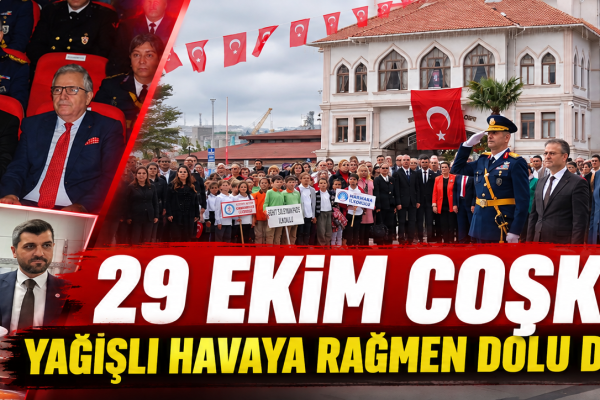 29 Ekim coşkusu yağışlı havaya rağmen dolu dolu yaşandı