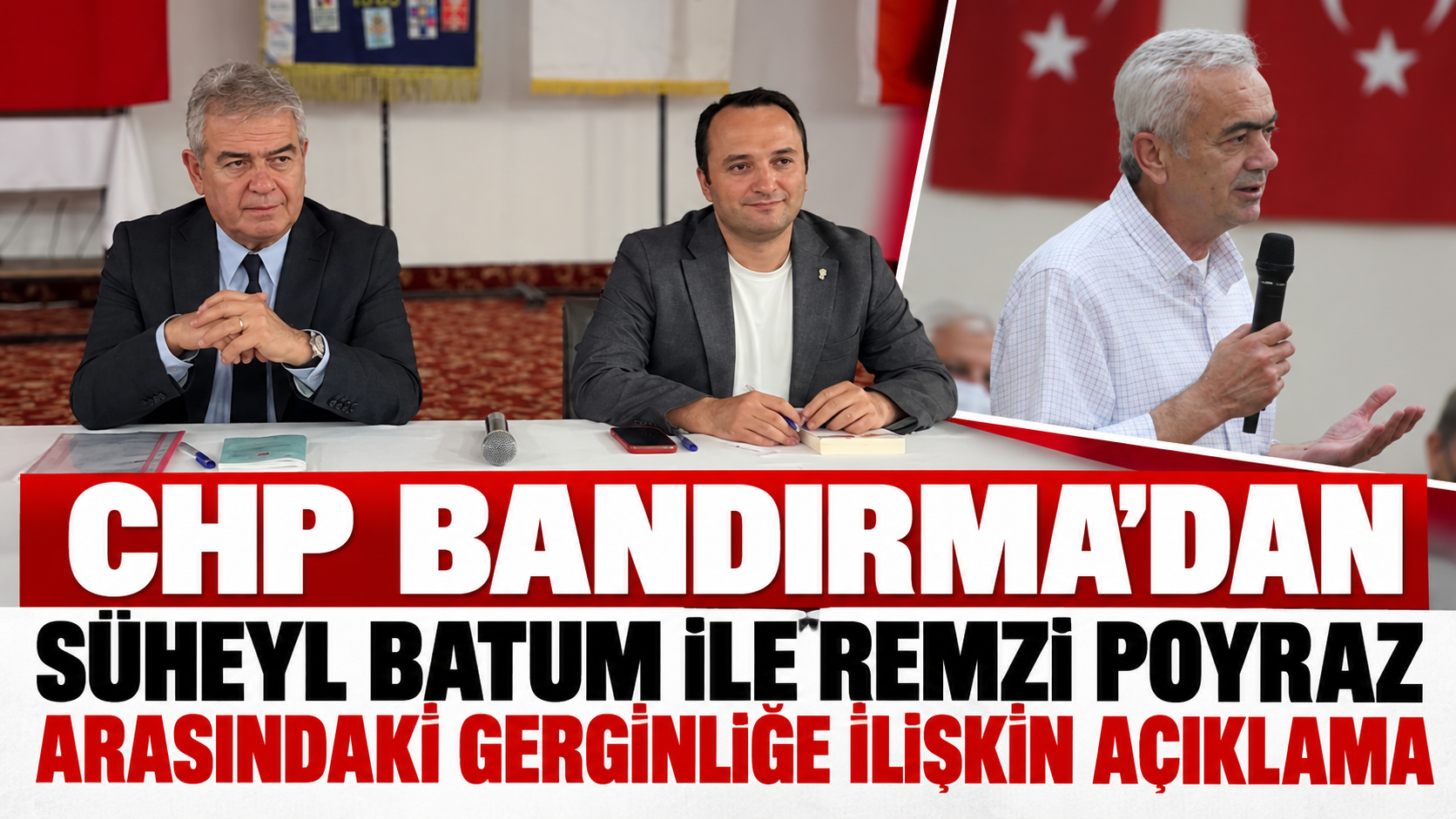 CHP Bandırma’dan Süheyl Batum ile Remzi Poyraz Arasındaki Gerginliğe İlişkin Açıklama