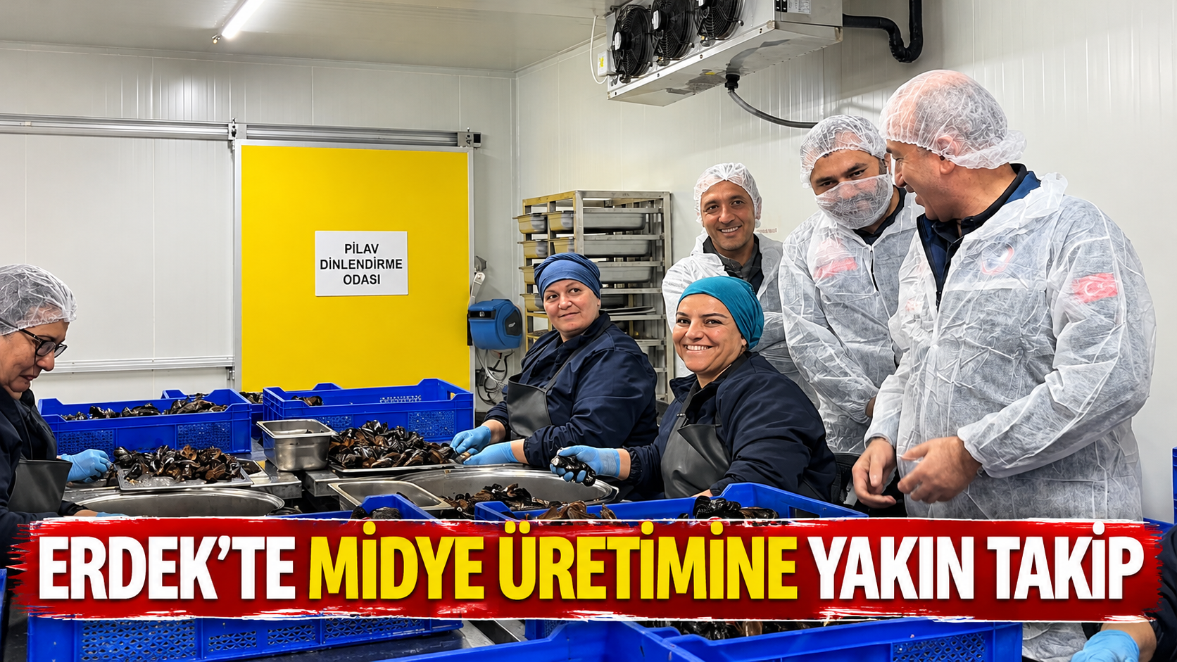 Erdek’te Midye Üretimine Yakın Takip
