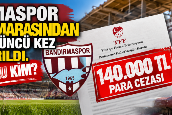 Bandırmaspor koltuk numarasından üçüncü kez ceza aldı: Kim bunun sorumlusu?